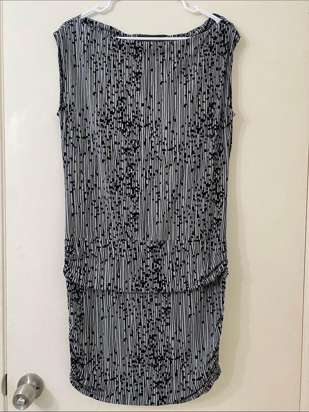 BCBGMaxAzria Black and White Patterned Women's dress